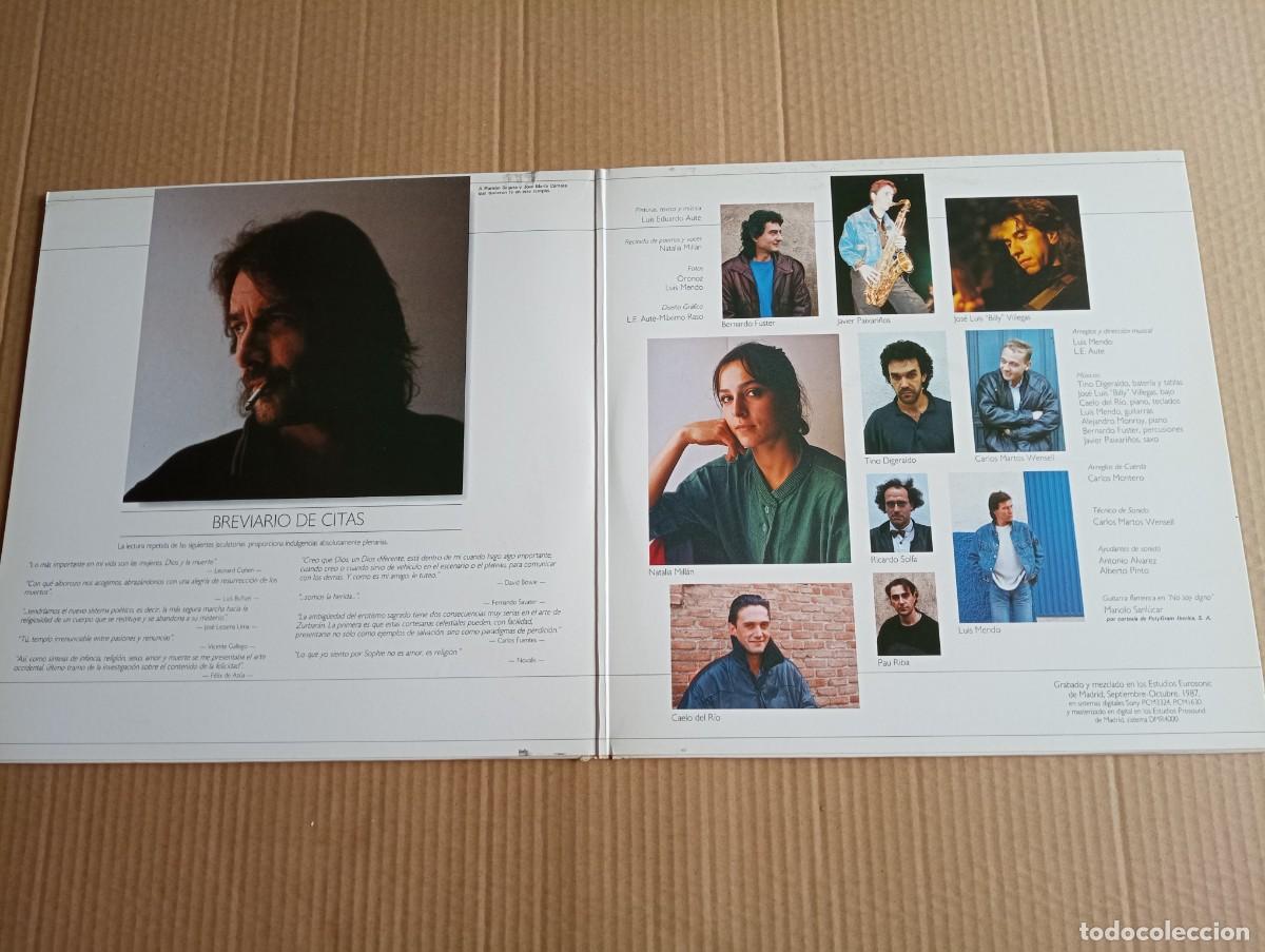 Discos de vinilo: LUIS EDUARDO AUTE - TEMPLO DOBLE LP 1987 - Foto 2