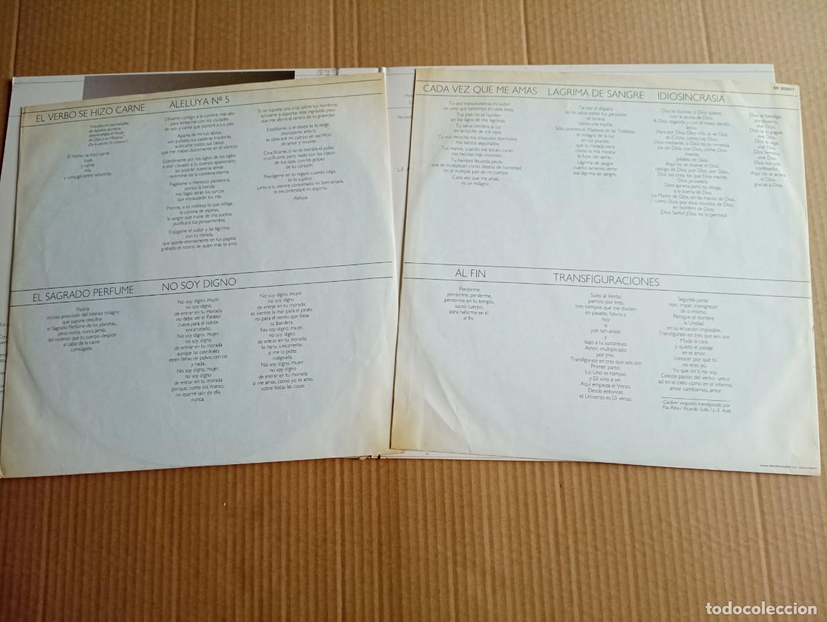 Discos de vinilo: LUIS EDUARDO AUTE - TEMPLO DOBLE LP 1987 - Foto 3