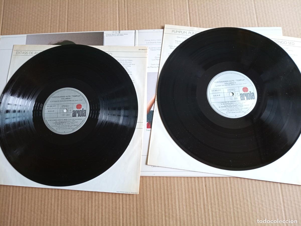 Discos de vinilo: LUIS EDUARDO AUTE - TEMPLO DOBLE LP 1987 - Foto 4