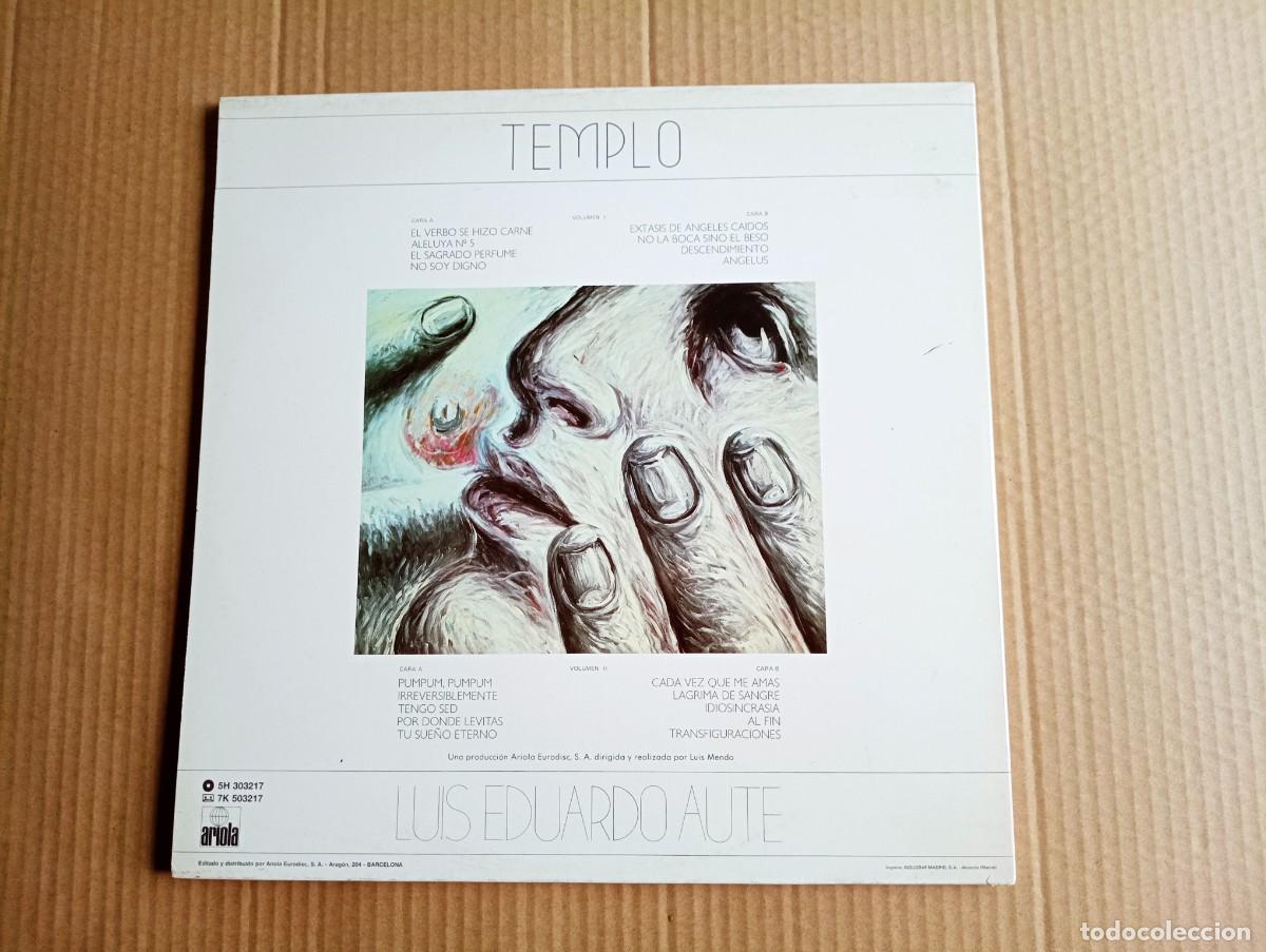 Discos de vinilo: LUIS EDUARDO AUTE - TEMPLO DOBLE LP 1987 - Foto 6
