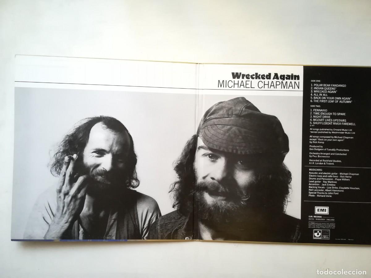 Discos de vinilo: Michael Chapman. Wrecked Again. LP gatefold rock folky UK - Foto 2