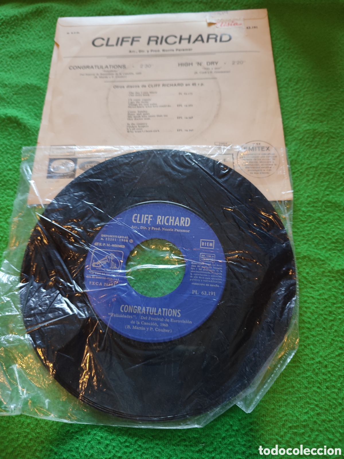 Discos de vinilo: Cliff Richard - Congratulations - Foto 2