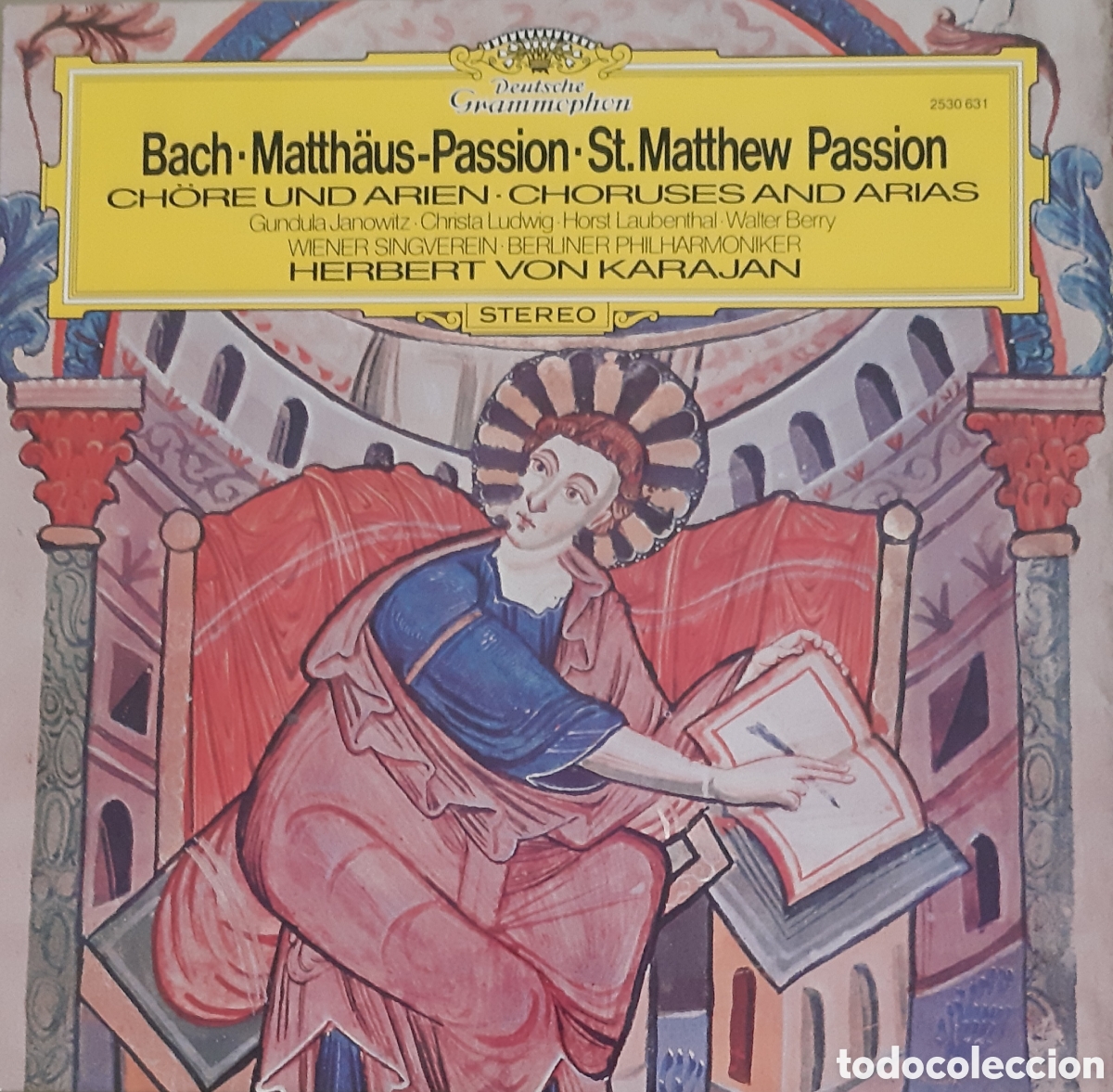 Discos de vinilo: Bach. Matth&auml;us-Passion. Von Karajan. - Foto 1