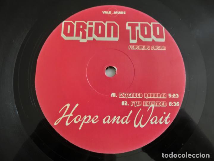 Discos de vinilo: ORION TOO FEAT. CAITLIN - HOPE AND WAIT - Foto 3