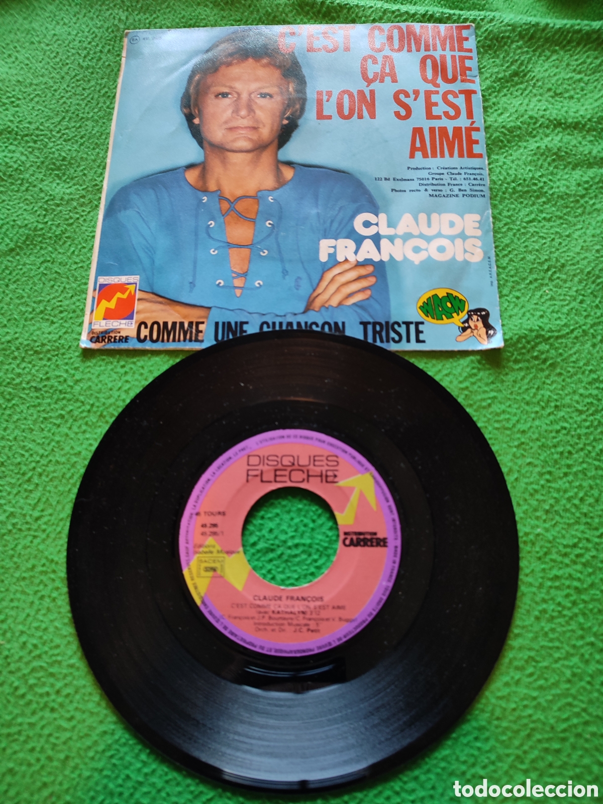 Discos de vinilo: Claude Francois - Cest Comme ca que lon sest aime - Foto 2