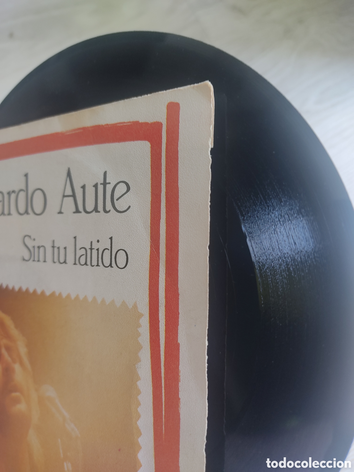 Discos de vinilo: Luis Eduardo Aute single 7 Sin tu latido 1984 - Foto 3