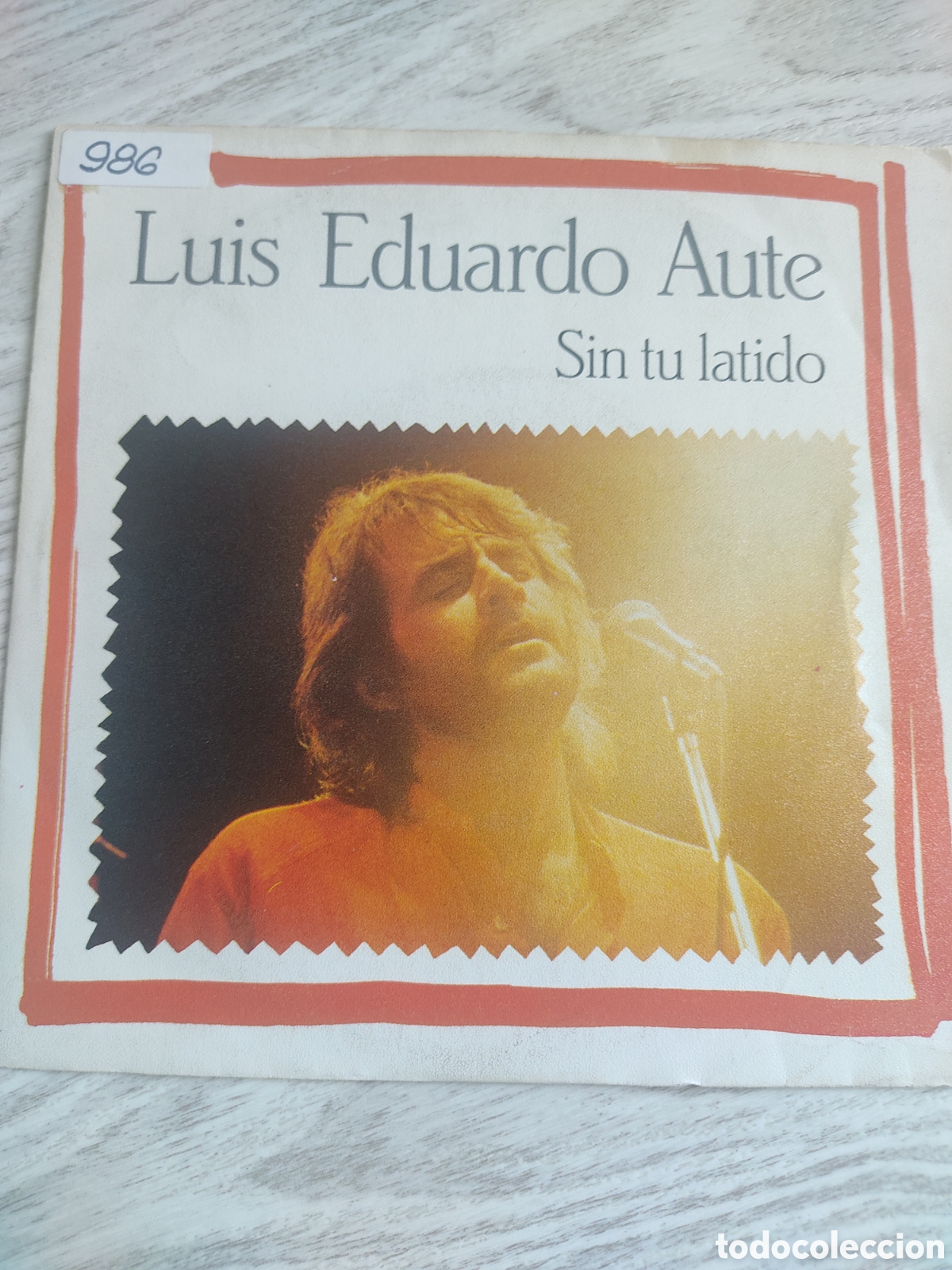 Discos de vinilo: Luis Eduardo Aute single 7 Sin tu latido 1984 - Foto 1