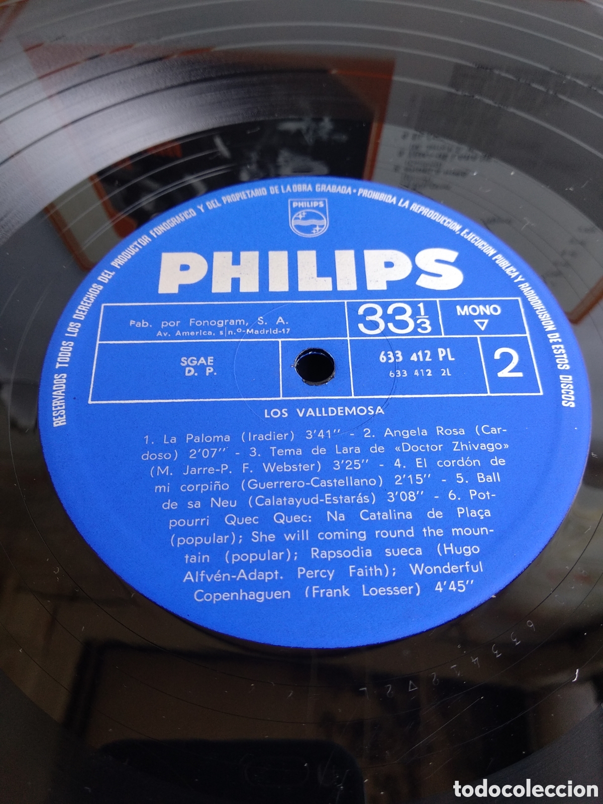 Discos de vinilo: LOS VALLDEMOSA, SPAIN, PHILIPS, 1968, J.2 - Foto 3