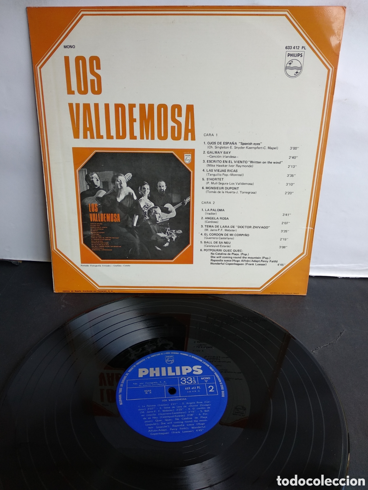 Discos de vinilo: LOS VALLDEMOSA, SPAIN, PHILIPS, 1968, J.2 - Foto 2
