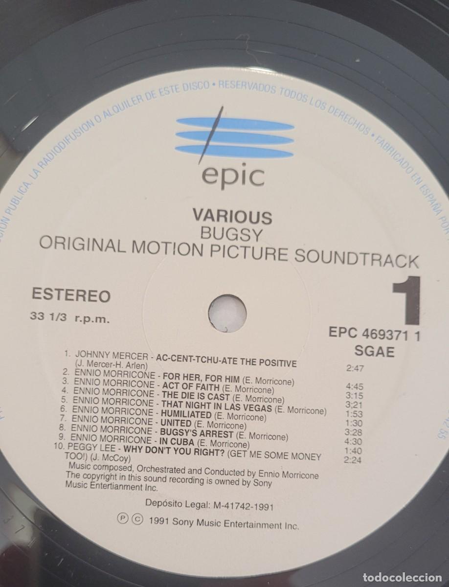 Discos de vinilo: BUGSY. ENNIO MORRICONE - Foto 3