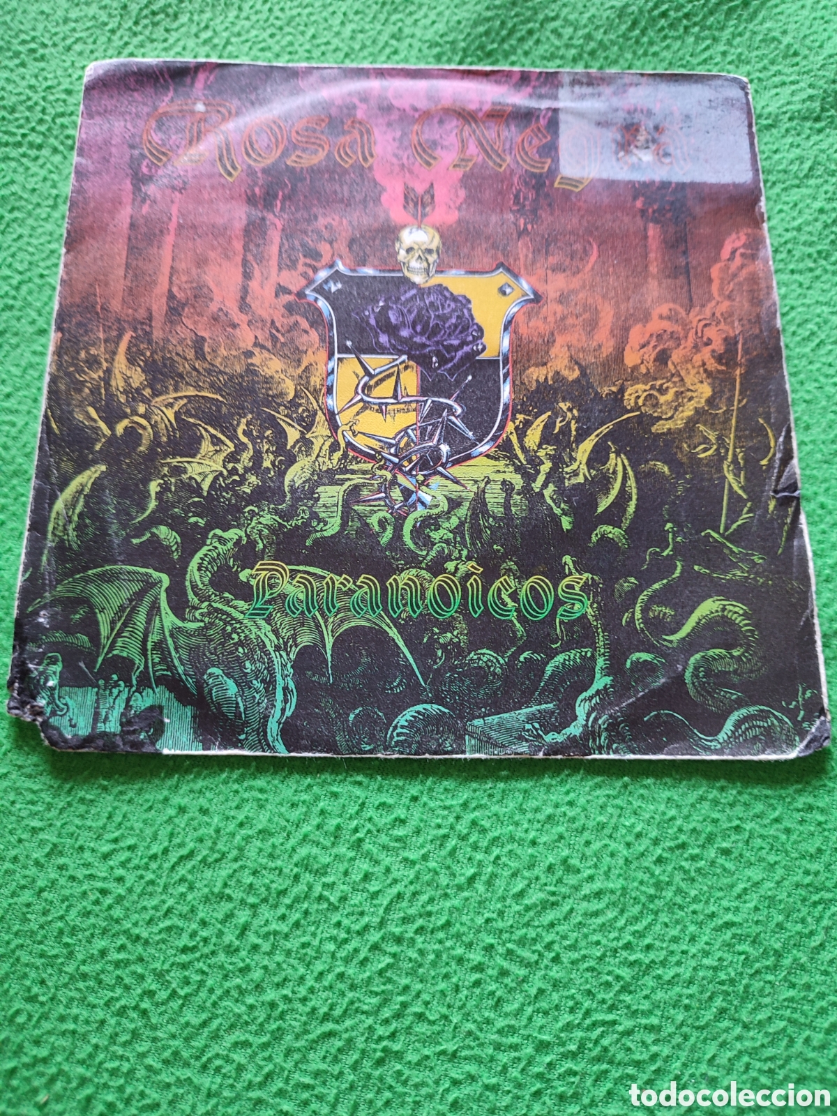 Discos de vinilo: Rosa Negra - Paranoicos Vinilo Single - Foto 1