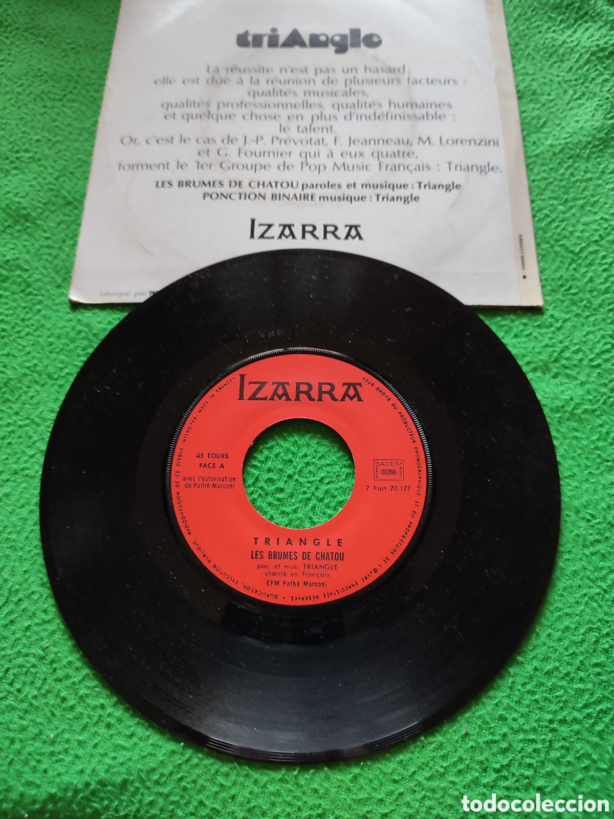 Discos de vinilo: Triangle - Les brumes de chatou - Foto 2
