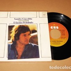 Discos de vinilo: SANDRO GIACOBBE - EL JARDIN PROHIBIDO / SEÑORA MIA - SINGLE - 1976