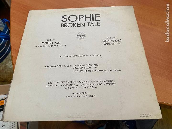 Discos de vinilo: SOPHIE (BROKEN TALE) MAXI ESPA&Ntilde;A 2001 (B-38) - Foto 3