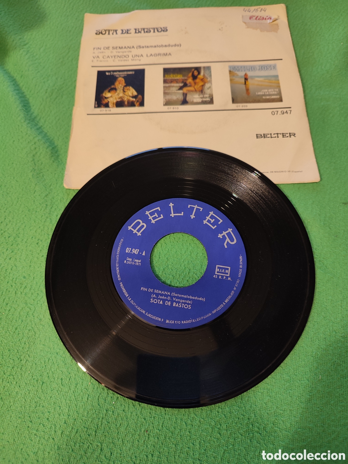 Discos de vinilo: Sota de bastos - Fin de semana - Foto 2