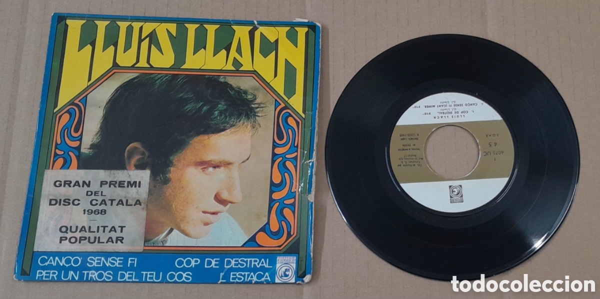 Discos de vinilo: LLUIS LLACH - CAN&Ccedil;O SENSE FI + 3 - CONCENTRIC 1968 - Foto 1