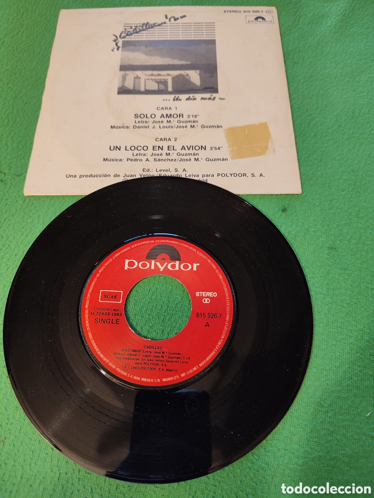Discos de vinilo: Cadillac - Solo amor Vinilo Single - Foto 2