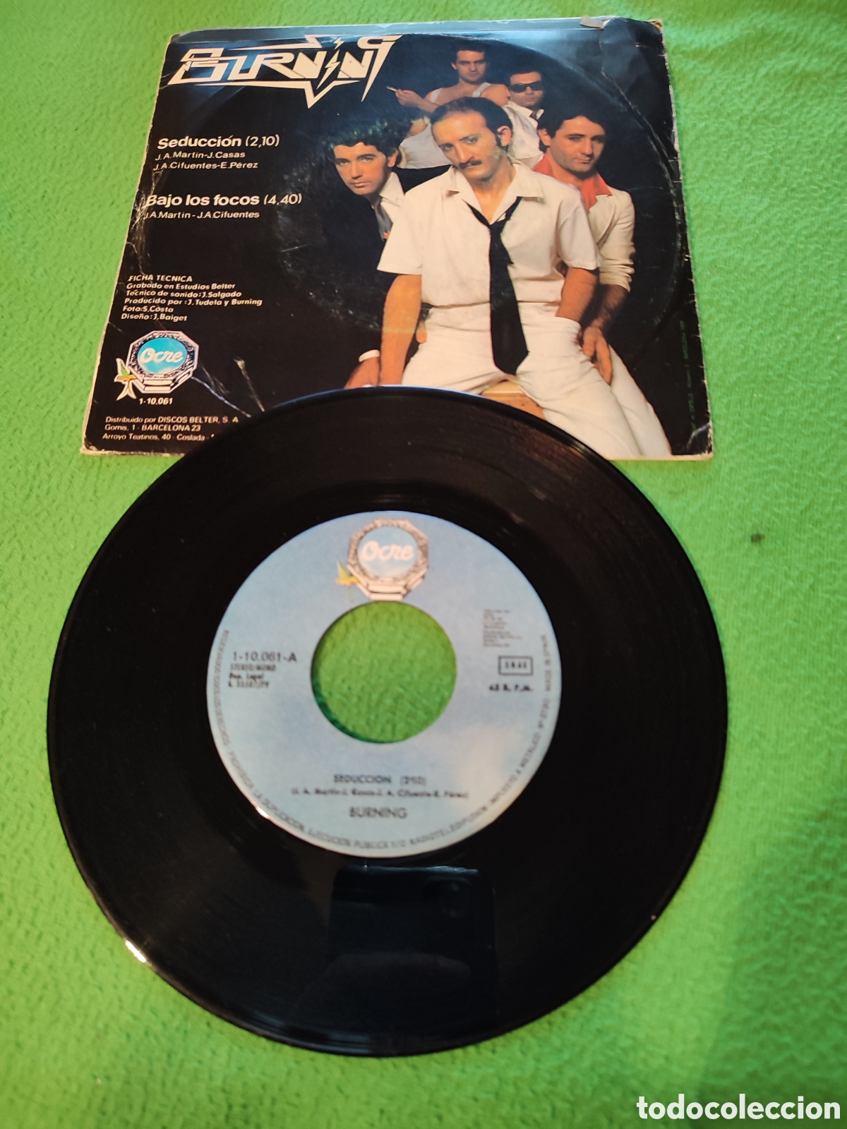Discos de vinilo: Burning - Seducci&oacute;n Vinilo single - Foto 2