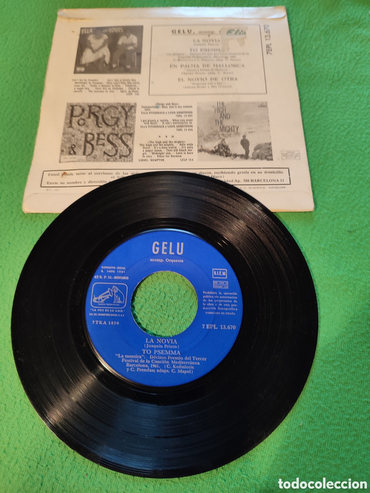 Discos de vinilo: Gelu- La novia+ 3 - Foto 2