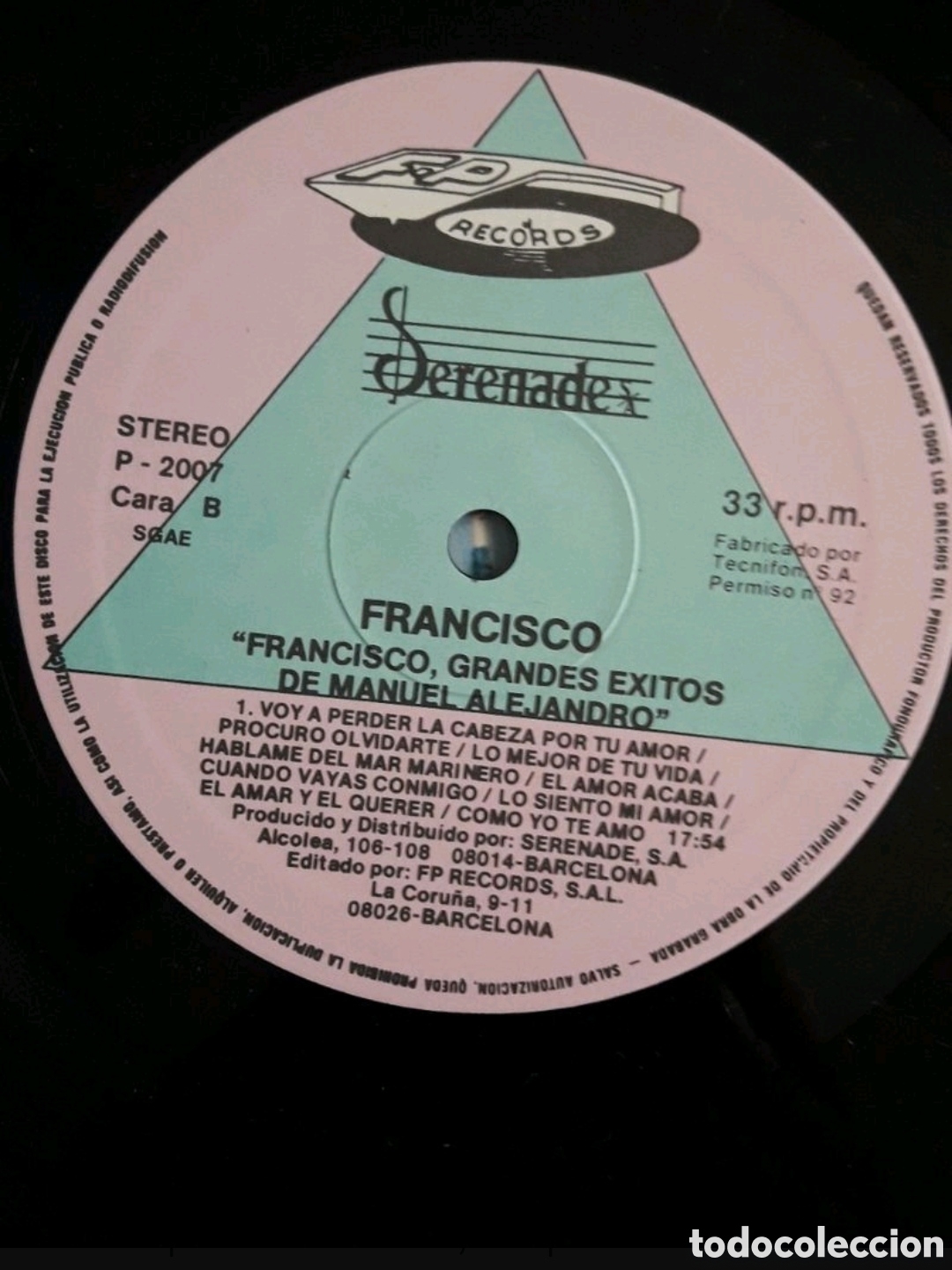 Discos de vinilo: Lp Francisco. Grandes &eacute;xitos de Manuel Alejandro - Foto 4