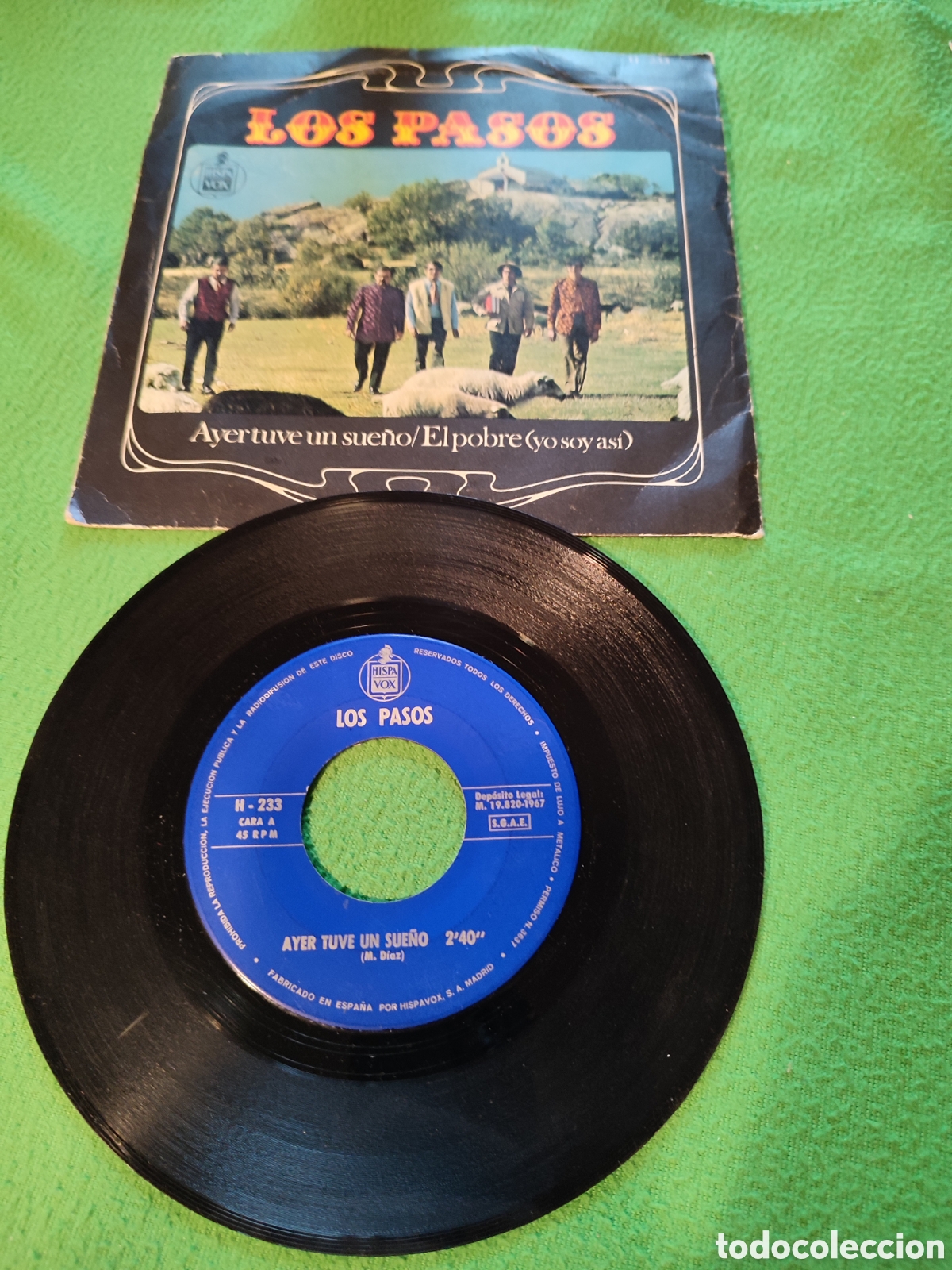 Discos de vinilo: Los Pasos - Ayer tuve un sue&ntilde;o - Foto 2