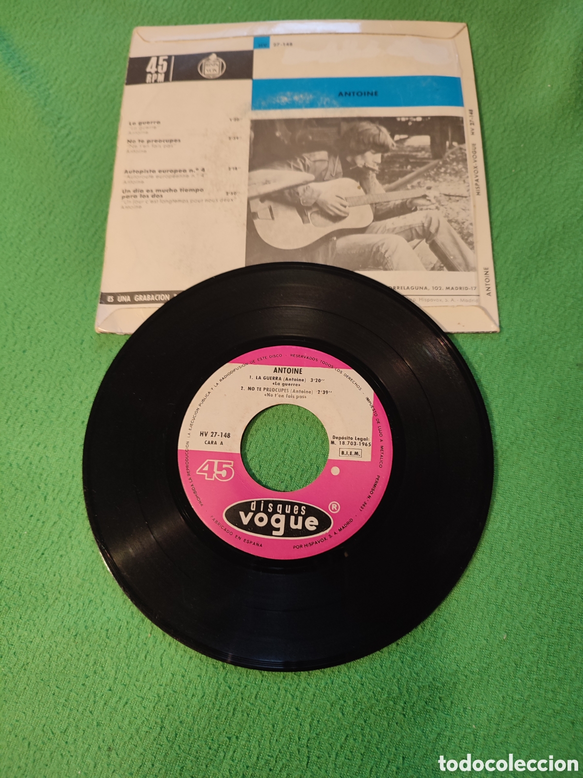 Discos de vinilo: Antoine - La guerra + 3 - Foto 2