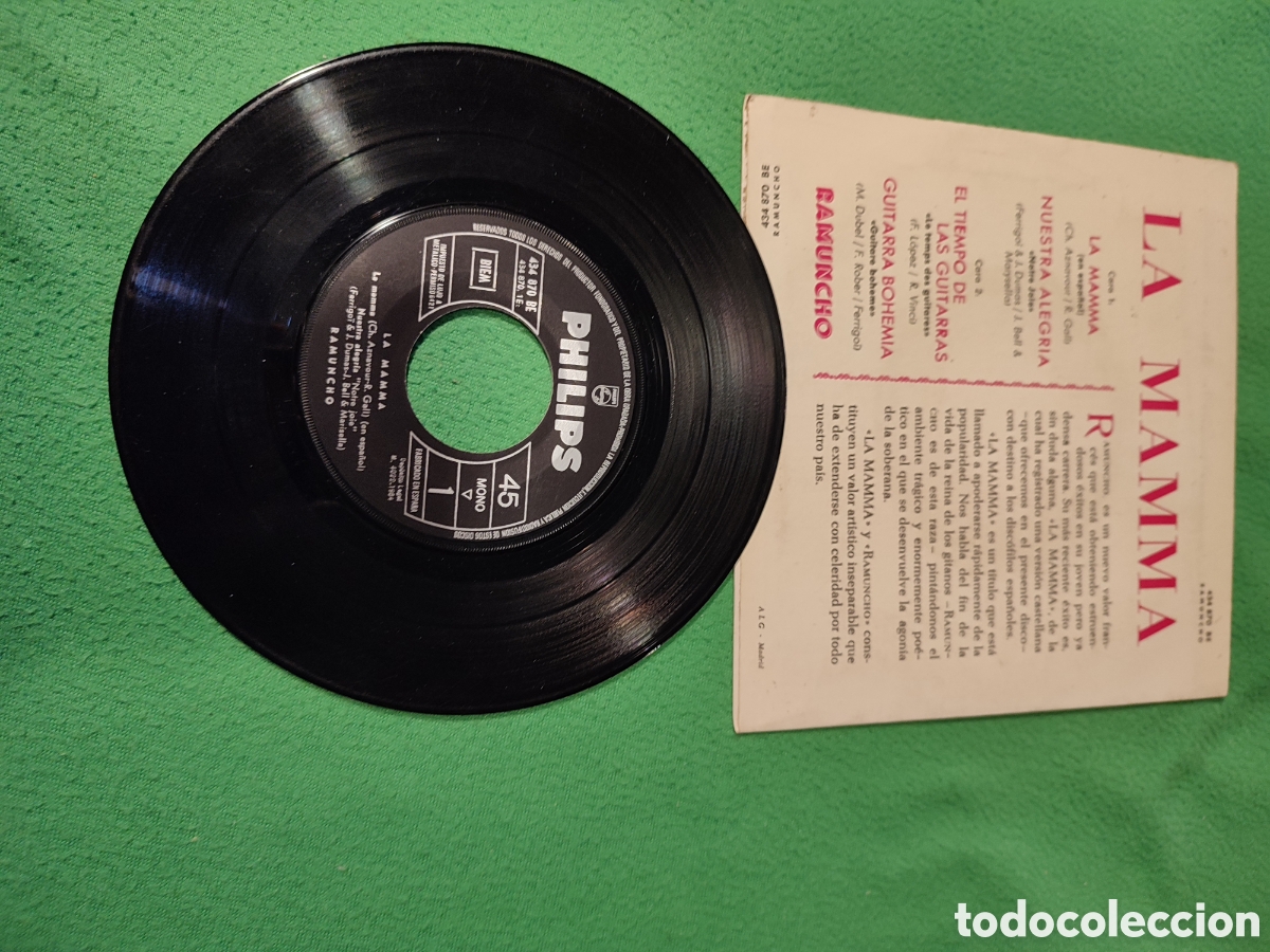 Discos de vinilo: Ramuncho - La mam&aacute; + 3 - Foto 2