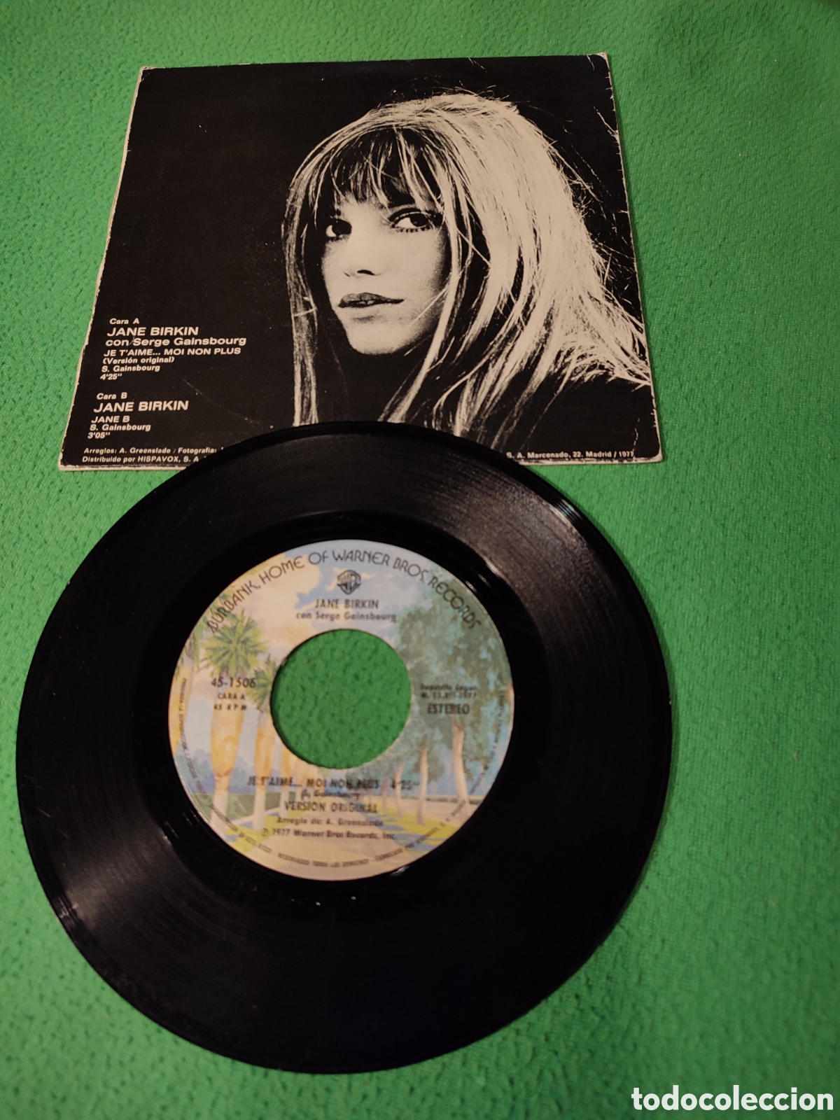 Discos de vinilo: Jane Birkin - Je taime moi non plus - Foto 2
