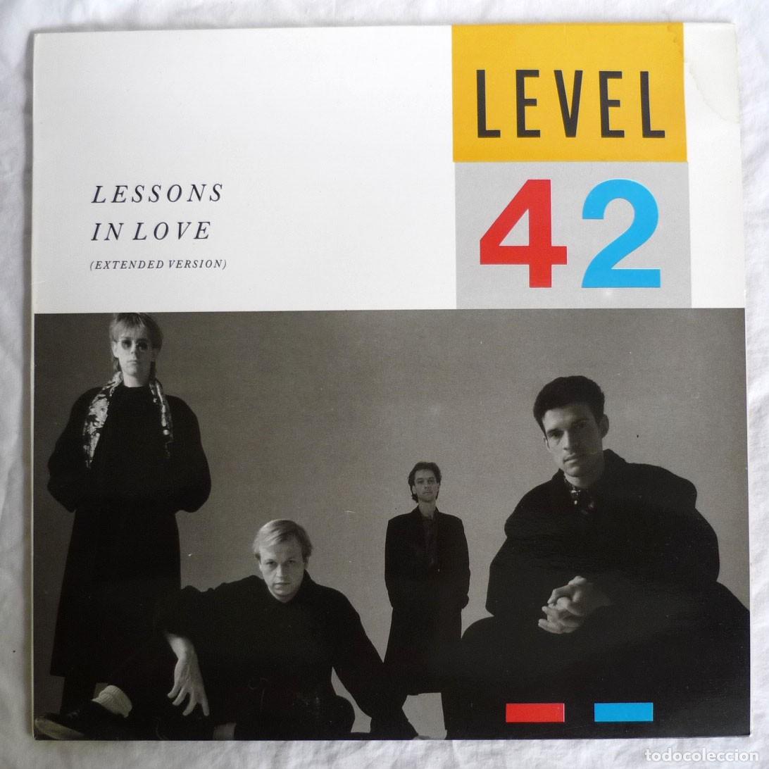 Discos de vinilo: LP vinilo Level 42, Lessons in love, extended versi&oacute;n 1986 - Foto 1