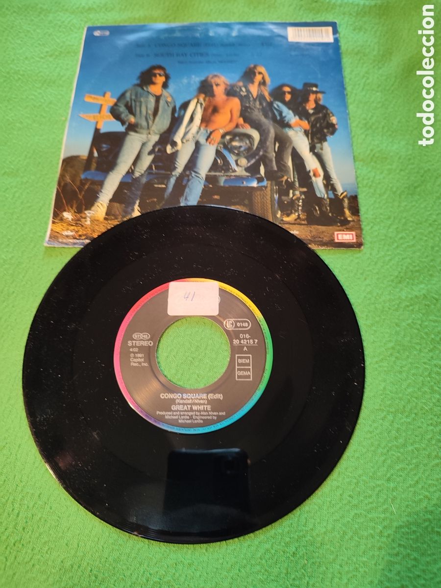 Discos de vinilo: Great White - Congo square - Foto 2