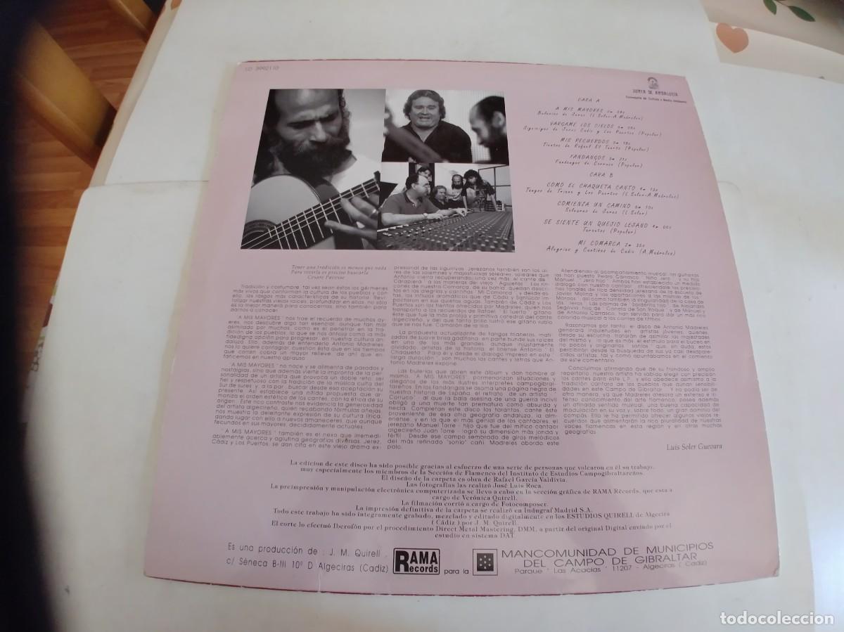 Discos de vinilo: ANTONIO MADRELES-LP A MIS MAYORES - Foto 2