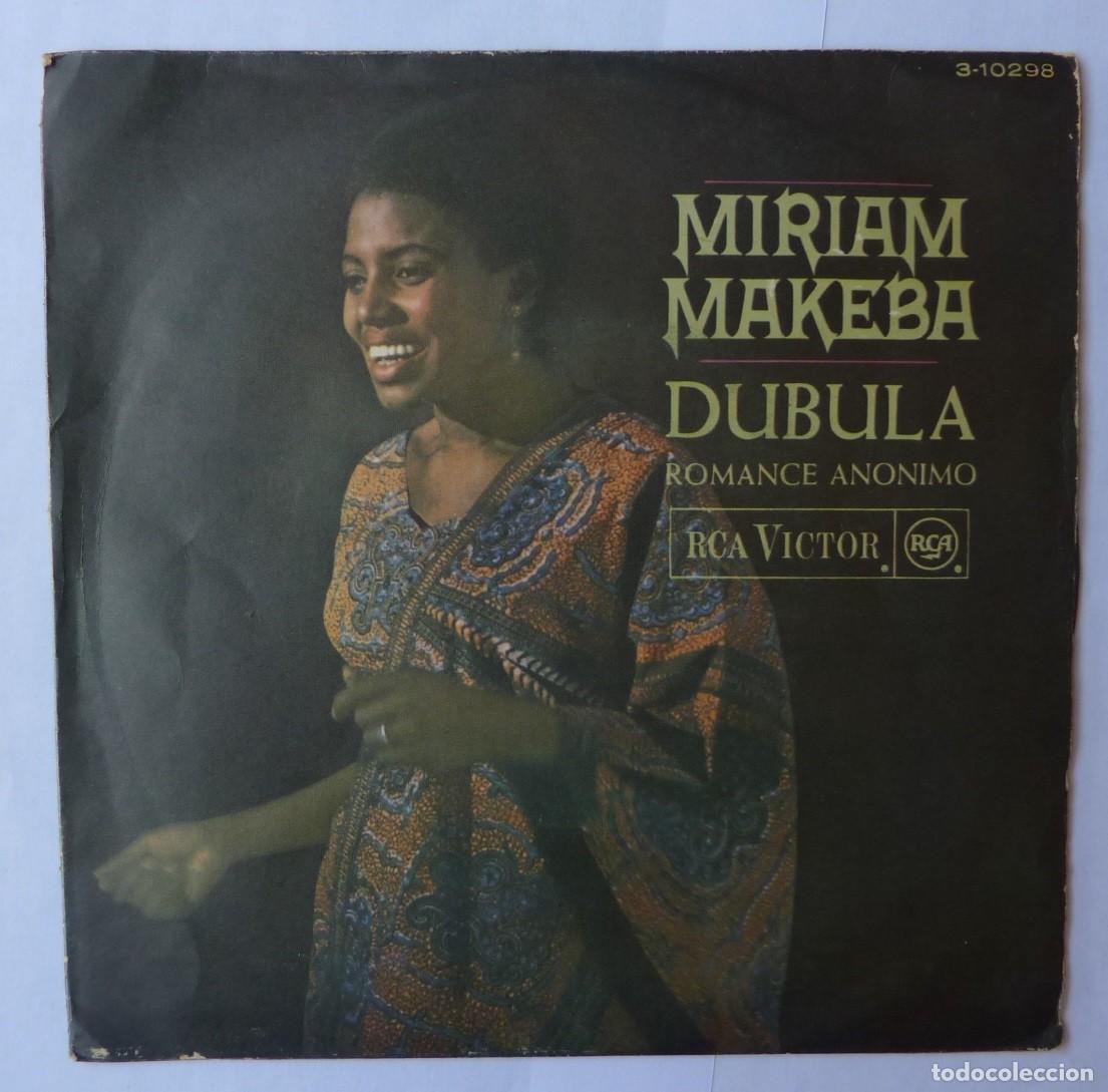 Discos de vinilo: MIRIAM MAKEBA // DUBULA // 1968 // SINGLE - Foto 1