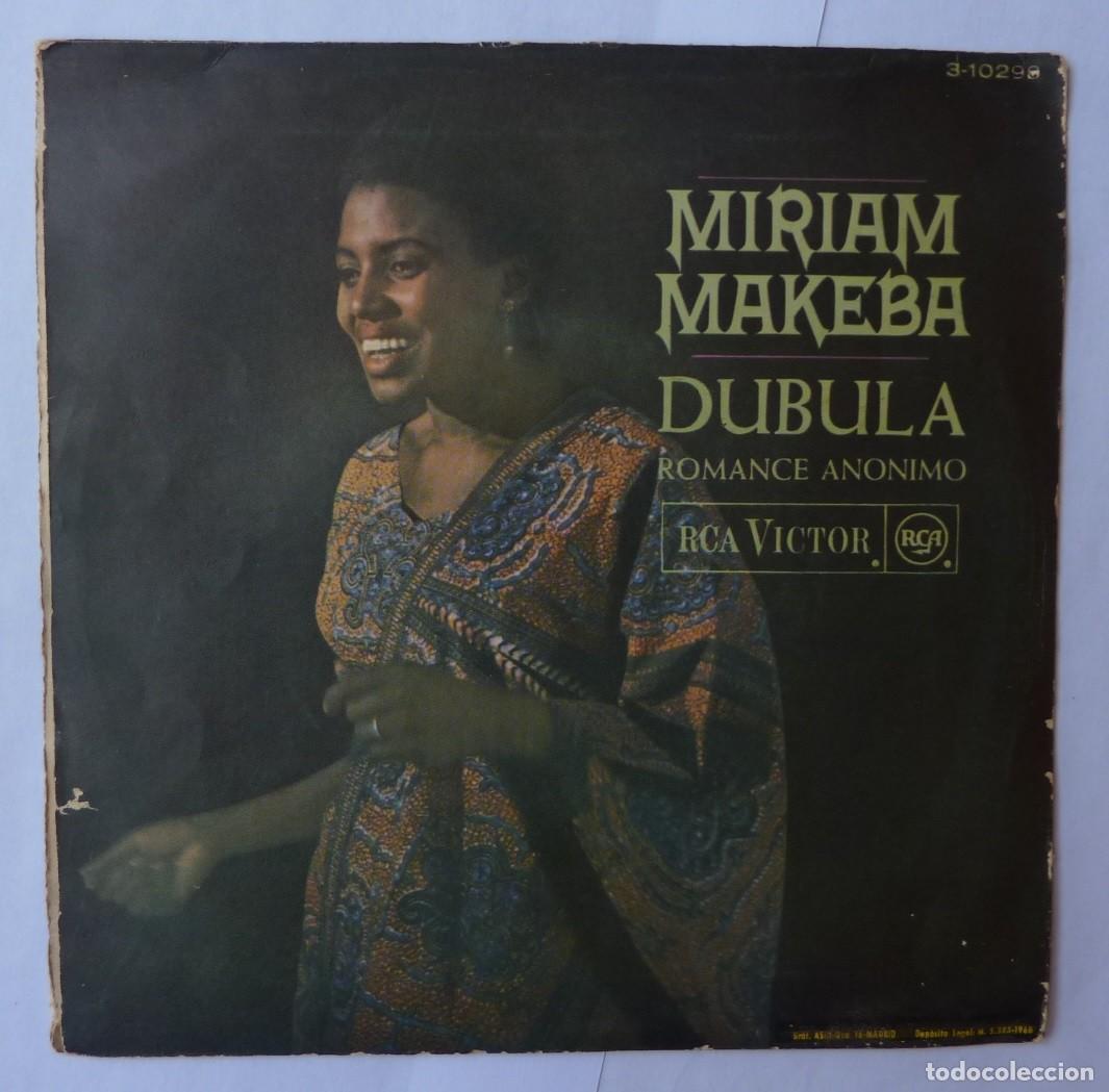 Discos de vinilo: MIRIAM MAKEBA // DUBULA // 1968 // SINGLE - Foto 2