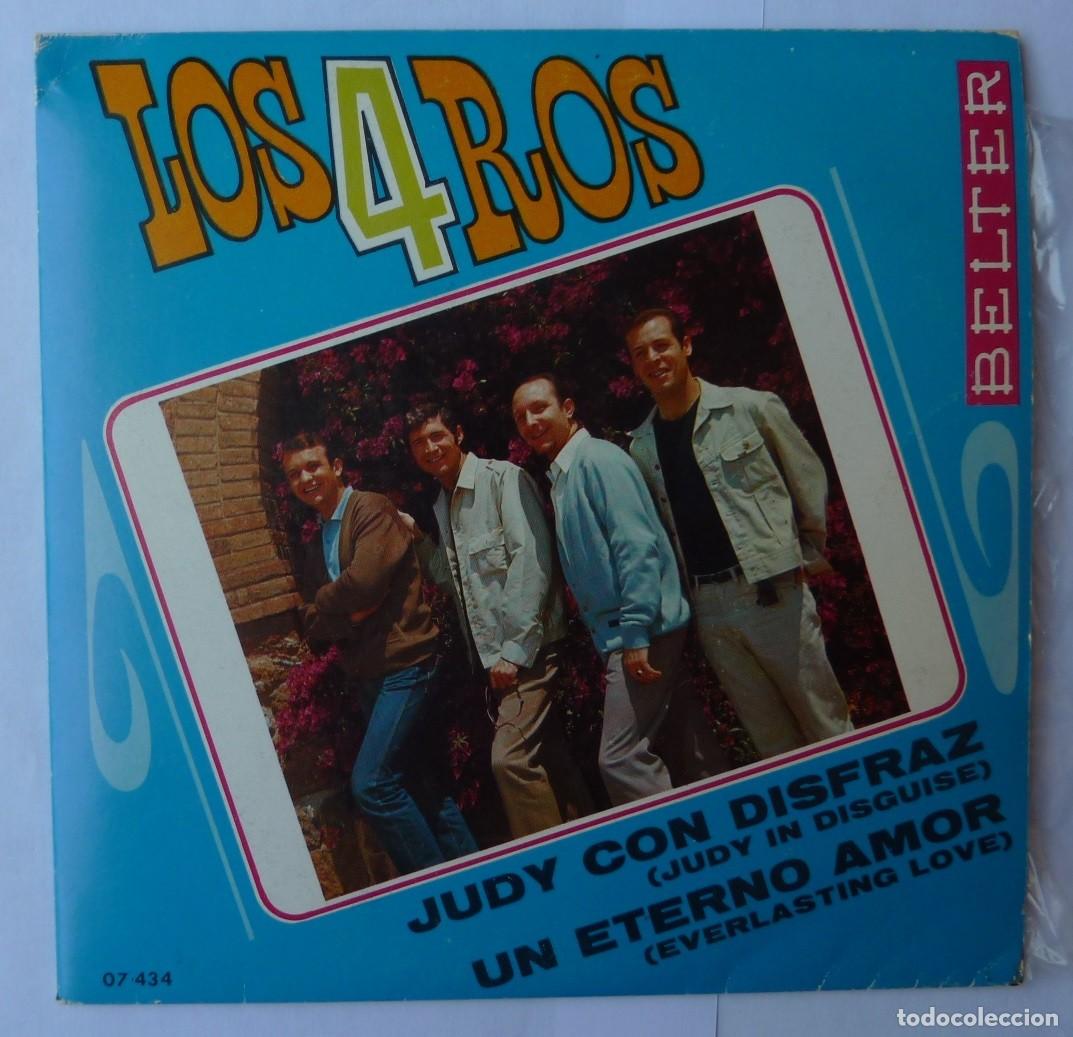 Discos de vinilo: LOS 4 ROS // JUDY CON DISFRAZ // 1968 // SINGLE - Foto 1