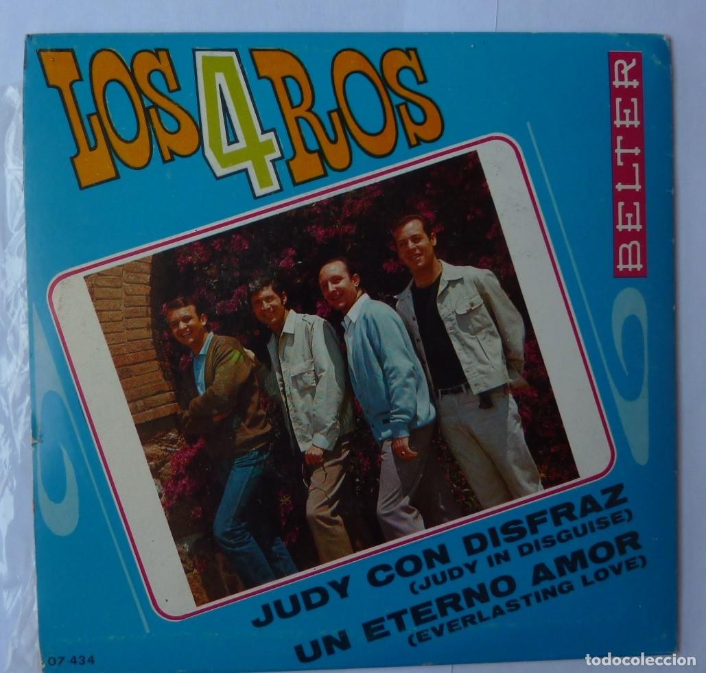 Discos de vinilo: LOS 4 ROS // JUDY CON DISFRAZ // 1968 // SINGLE - Foto 2