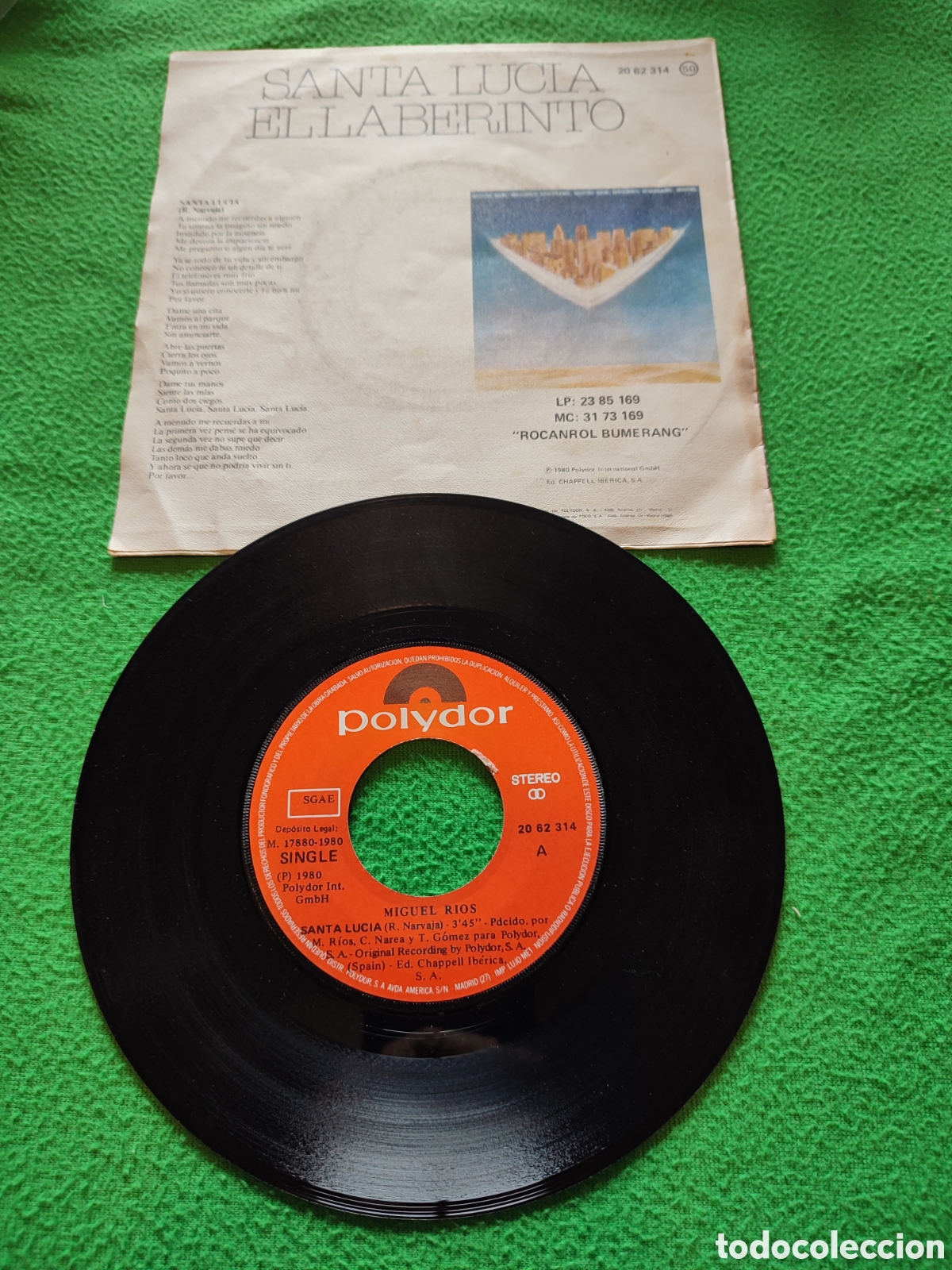 Discos de vinilo: Miguel R&iacute;os - Santa Luc&iacute;a - Foto 2