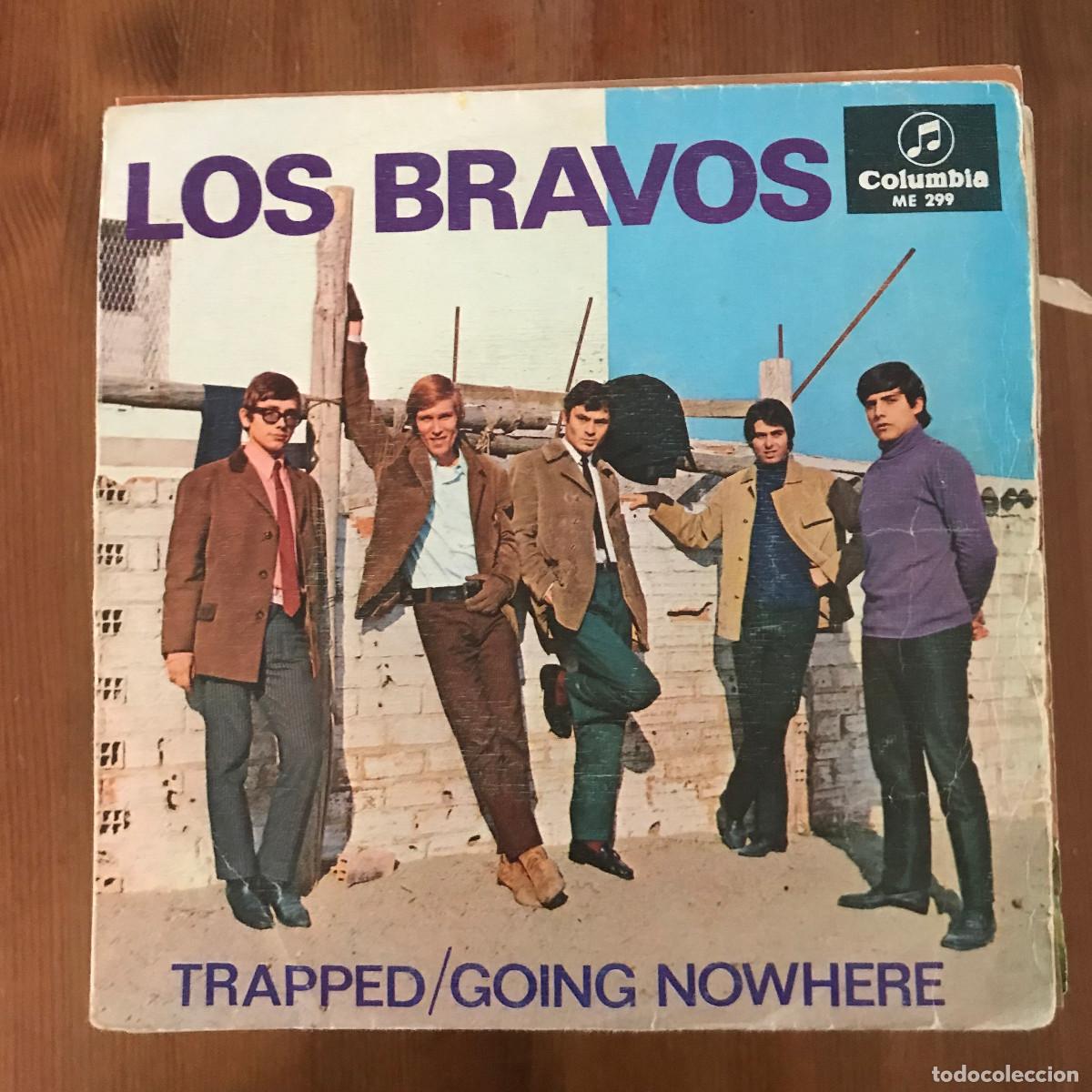 Discos de vinilo: LOS BRAVOS - TRAPPED / GOING NOWHERE - 7&rdquo; SINGLE COLUMBIA 1966 - Foto 1