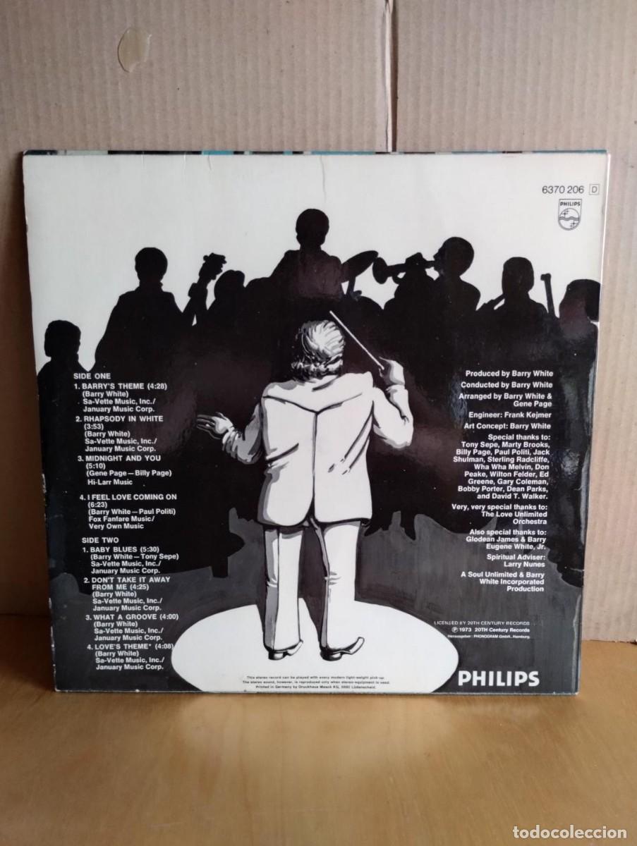 Discos de vinilo: BARRY WHITE ---- RHAPSODY IN WHITE - Foto 2