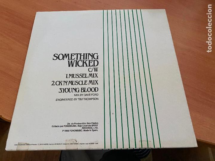 Discos de vinilo: PETER KING (SOMETHING WICKED) MAXI ESPA&Ntilde;A 1986 (B-38) - Foto 3