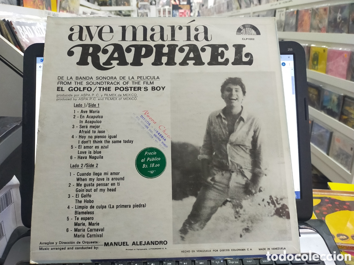 Discos de vinilo: RAPHAEL lp AVE MARIA venezuela - Foto 2