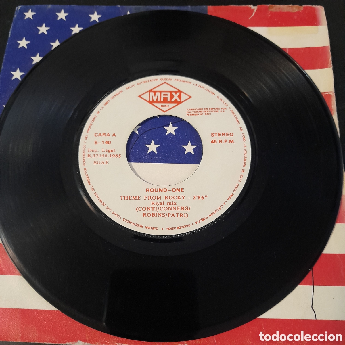 Discos de vinilo: Round One &ndash; Theme From Rocky. Vinilo, 7&rdquo; 1985 Espa&ntilde;a - Foto 3
