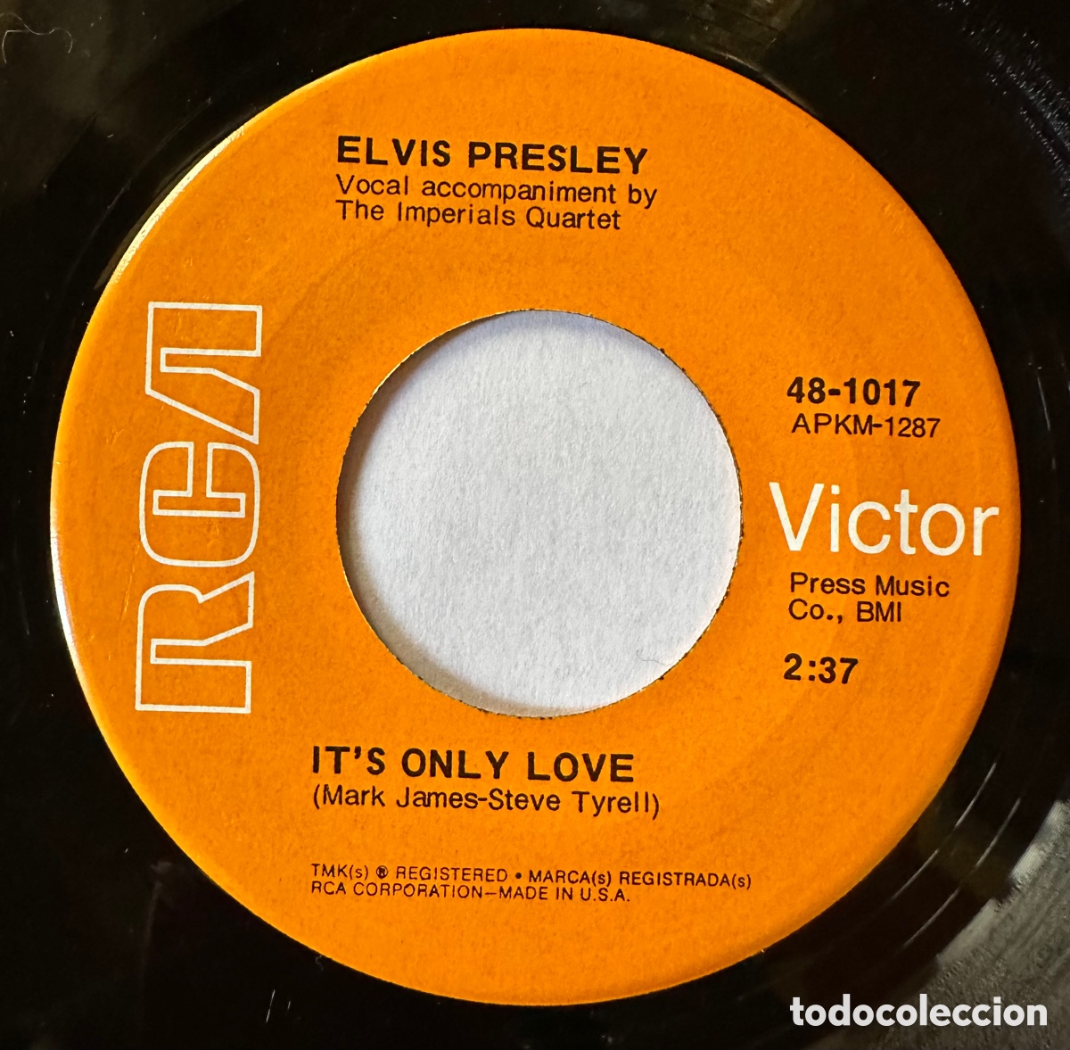 Discos de vinilo: Single Elvis Presley - Foto 4