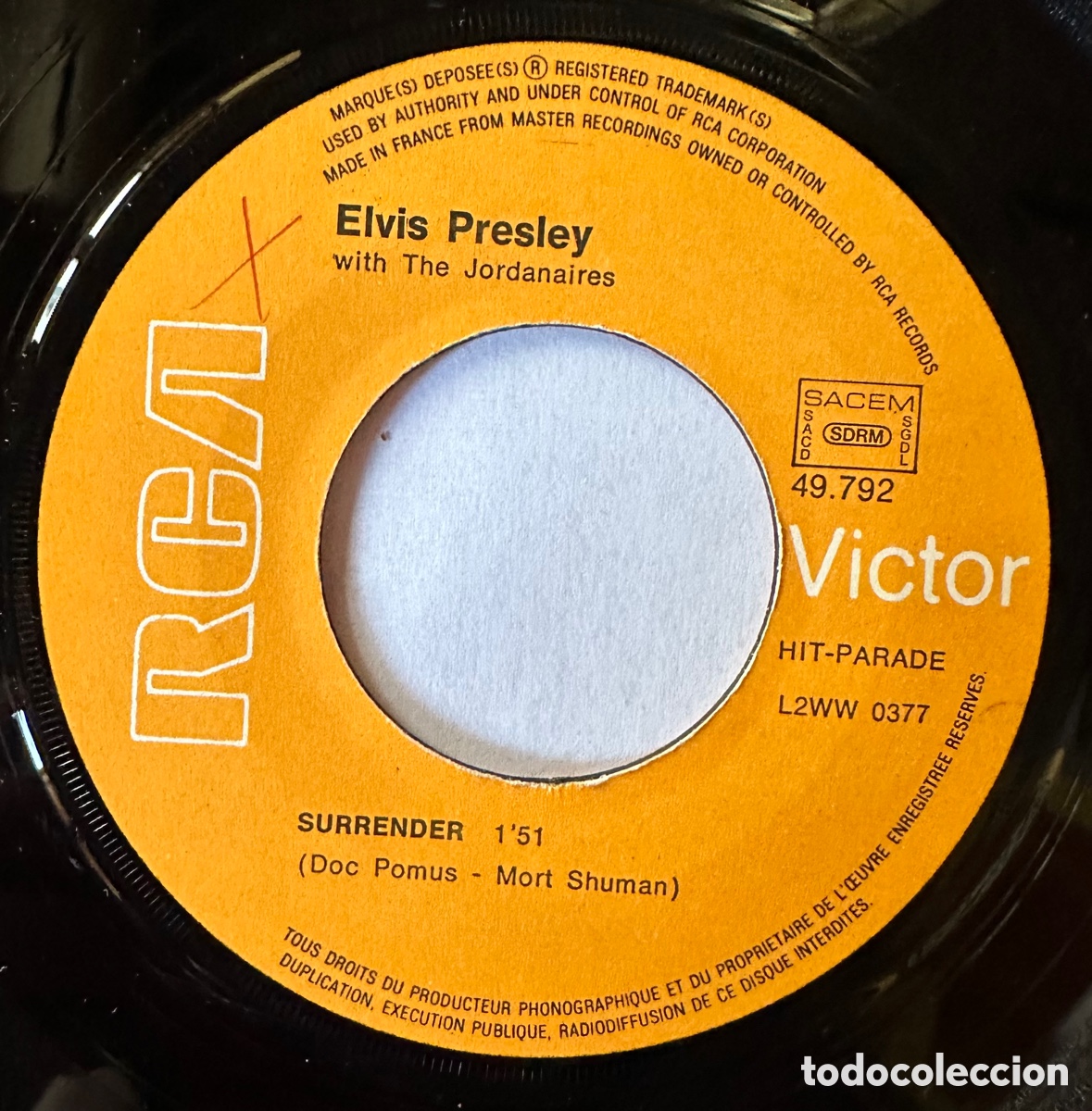 Discos de vinilo: Single de Elvis Presley - Foto 4