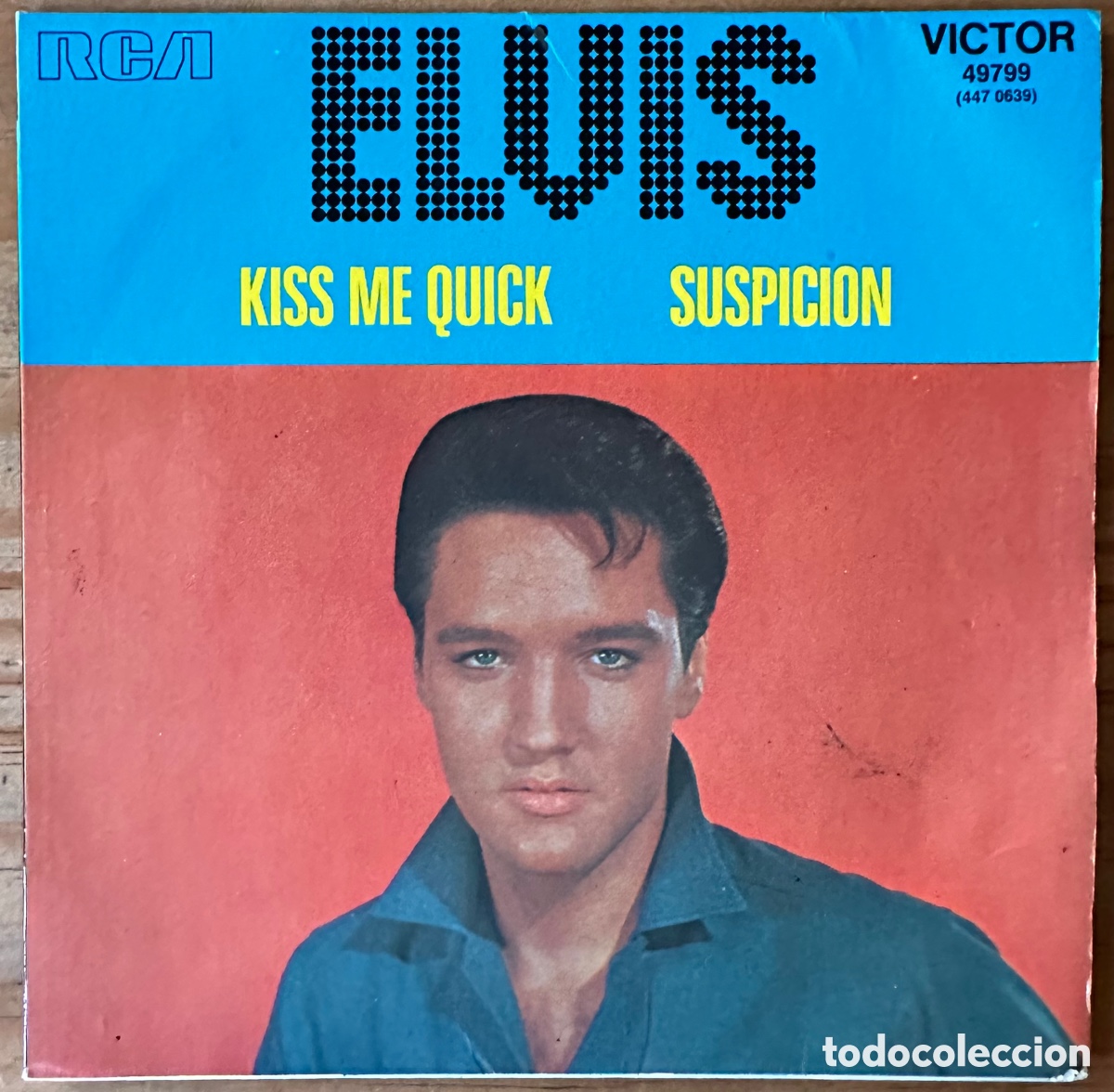 Discos de vinilo: Single franc&eacute;s de Elvis Presley - Foto 1