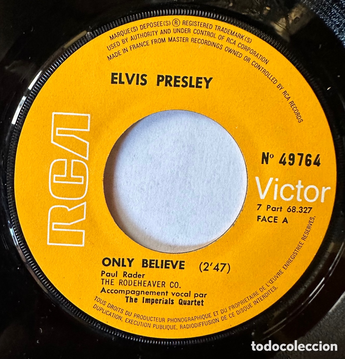 Discos de vinilo: Single de Elvis Presley - Foto 3