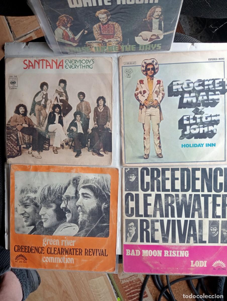 Discos de vinilo: lote 2 single de creedence y 1 santana - Foto 1
