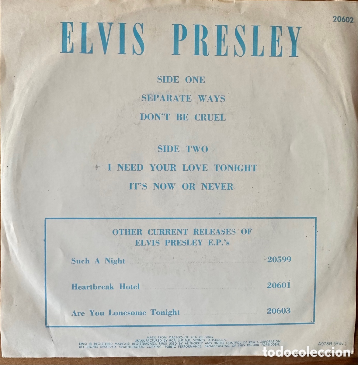 Discos de vinilo: EP Elvis Presley - Foto 2