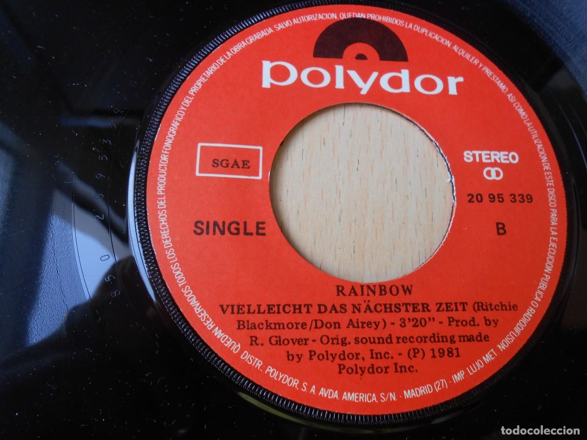 Discos de vinilo: RAINBOW , SG, I SURRENDER + 1, A&Ntilde;O 1981, POLYDOR 20 95 339 - Foto 4