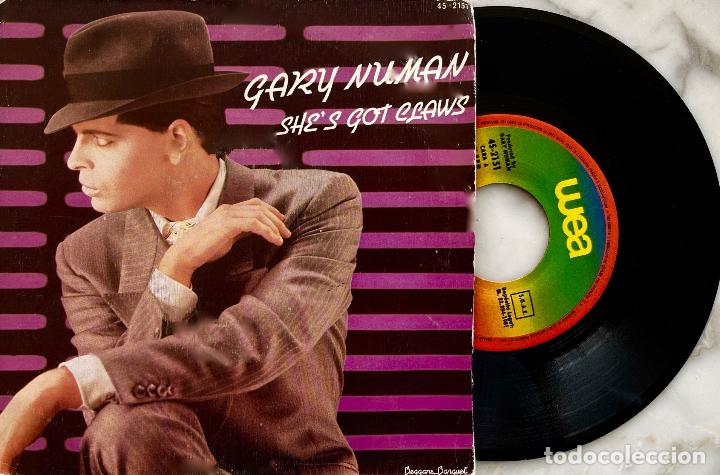Discos de vinilo: GARY NUMAN. SHES GOT CLAWS. SINGLE ORIGINAL ESPA&Ntilde;A 1981 - Foto 1