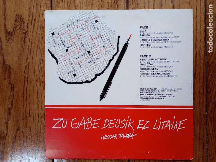Discos de vinilo: Hegoak - bizia - Foto 2